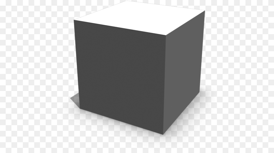 White And Shaded Cube 3d Coffee Table, Box, Mailbox, Jar, Cardboard Free Transparent Png