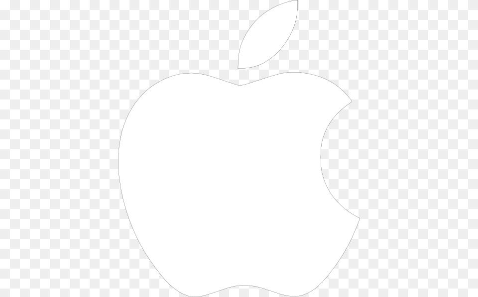 White Apple Logo On Black Background Clip Arts For Web, Food, Fruit, Plant, Produce Free Transparent Png