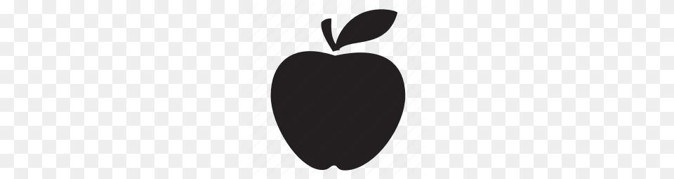 White Apple Logo White Apple Icon, Food, Fruit, Produce, Plant Free Png Download