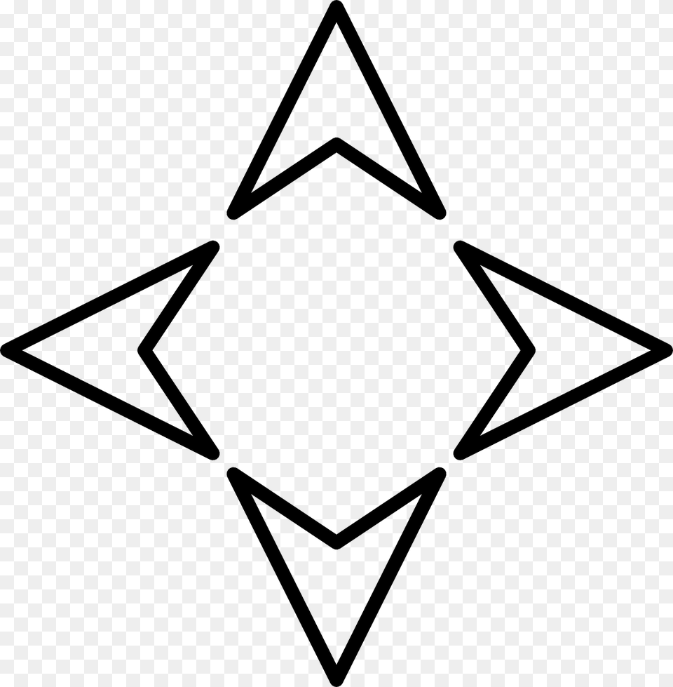 White Arrow Icon, Star Symbol, Symbol Free Png Download