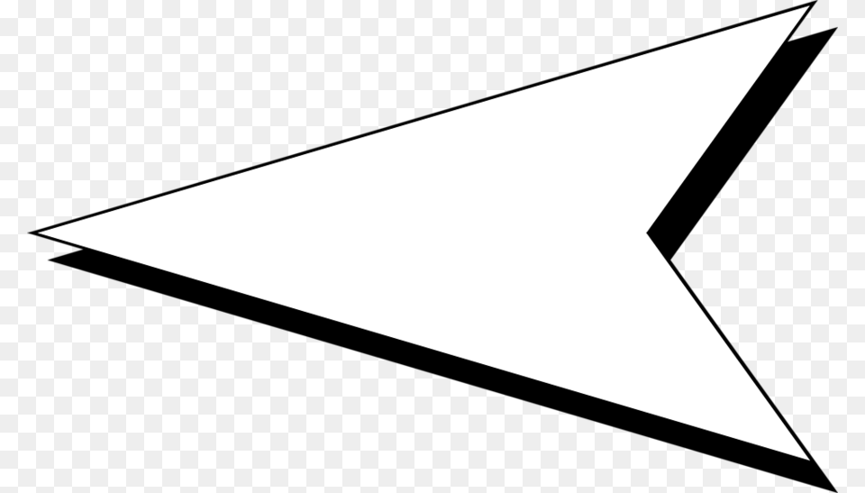 White Arrow With Black Background, Triangle Png