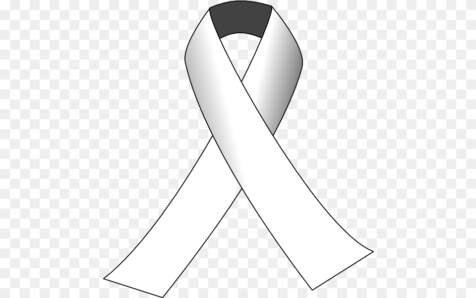 White Awareness Ribbon Clip Art Vector Clip White Ribbon For Lung Cancer, Accessories, Rocket, Weapon Png Image