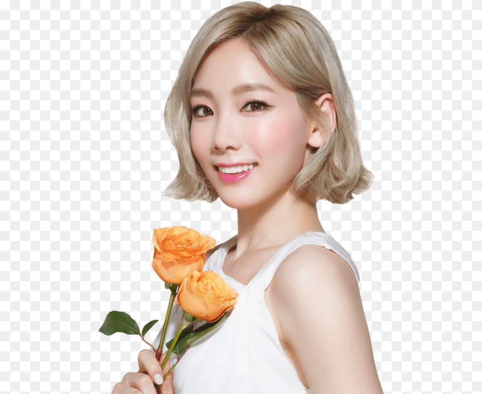 White Background Girl, Rose, Plant, Flower, Flower Arrangement Free Transparent Png