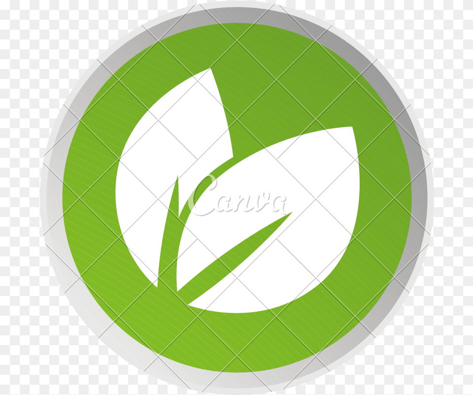 White Ball In Green Circle Logo Logodix Circle, Recycling Symbol, Symbol, Leaf, Plant Free Png