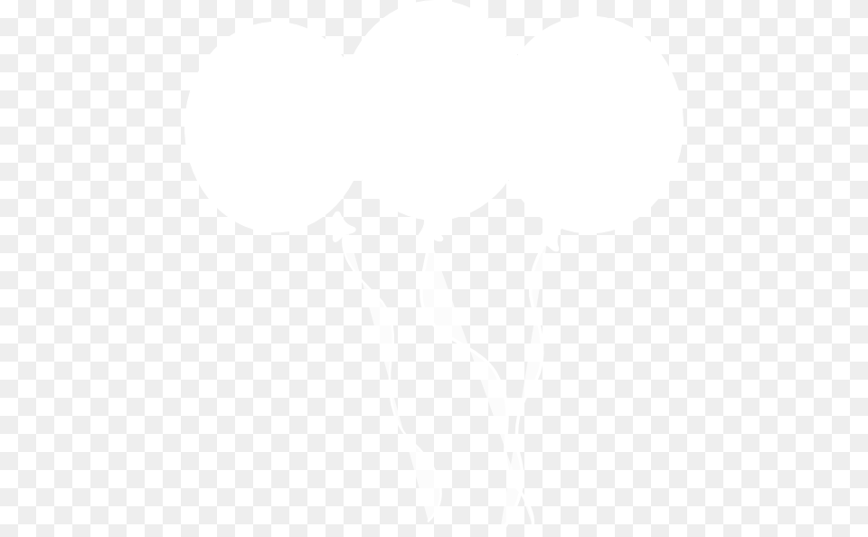 White Balloon Black Background, Cutlery Png Image