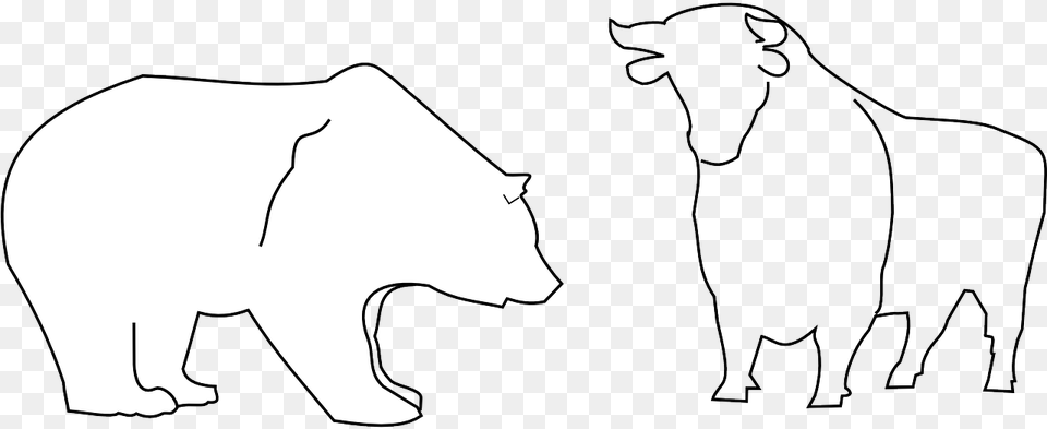 White Bear Silhouette Clipart, Animal, Elephant, Mammal, Wildlife Free Png Download