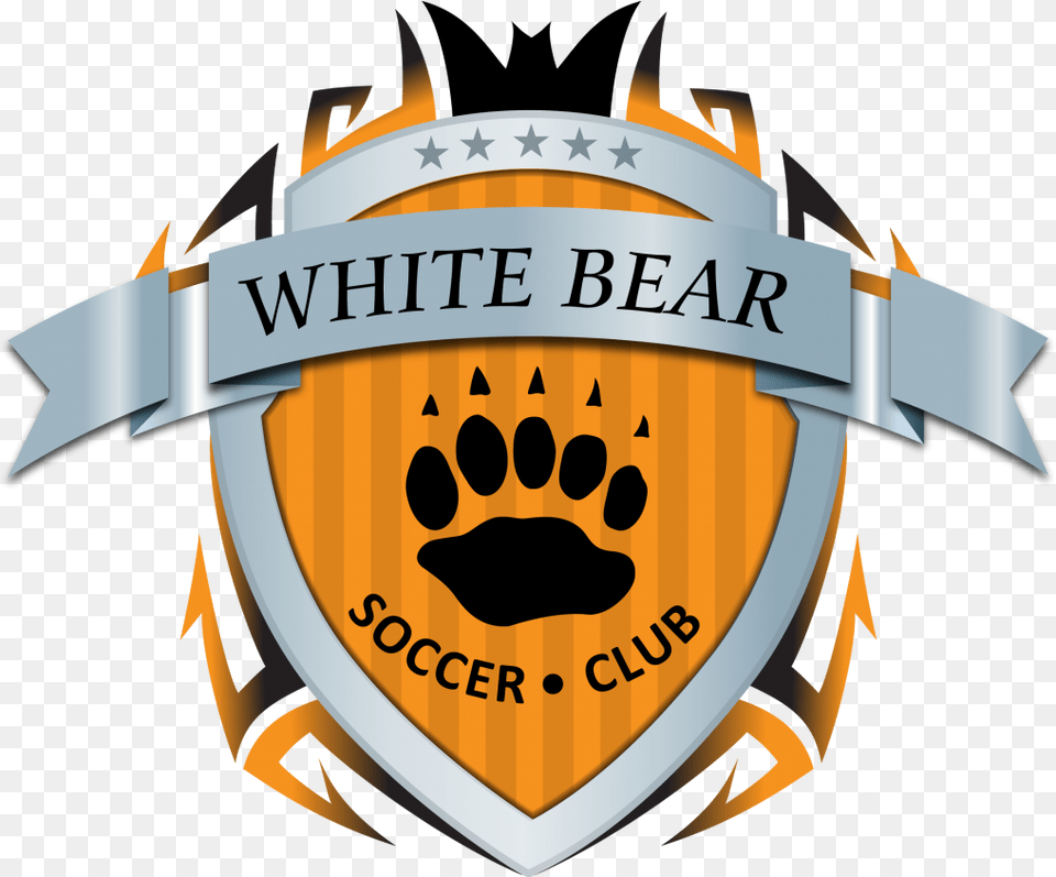 White Bear Soccer Club Logo, Badge, Symbol, Emblem, Person Free Png