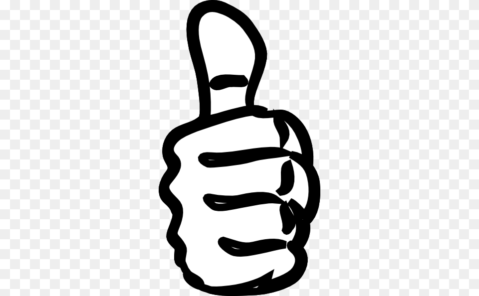 White Black Thumbs Up Clip Art, Stencil, Body Part, Hand, Person Free Png Download