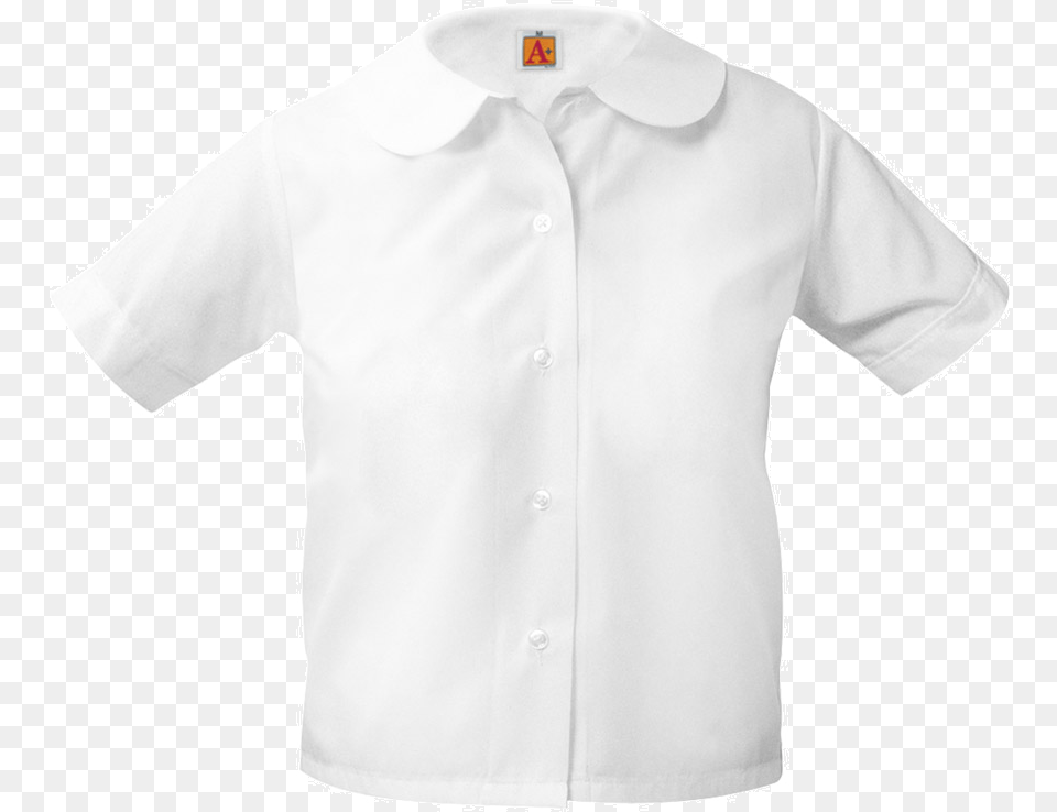 White Blouse Round Collar, Clothing, Shirt, Dress Shirt Free Png Download