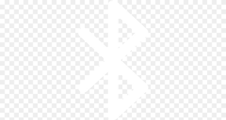 White Bluetooth 2 Icon Free White Bluetooth Icons Bluetooth Icon White Transparent, Symbol, Cross, Star Symbol, Sign Png Image