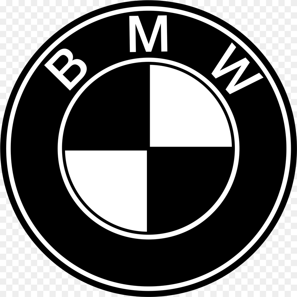 White Bmw Logo, Emblem, Symbol, Disk Free Png