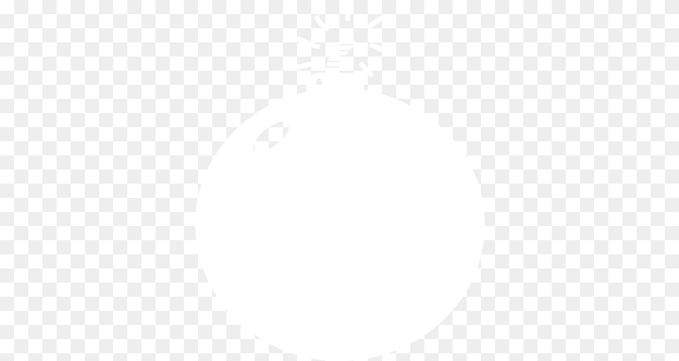 White Bomb 3 Icon Circle, Ammunition, Weapon, Light, Stencil Free Transparent Png
