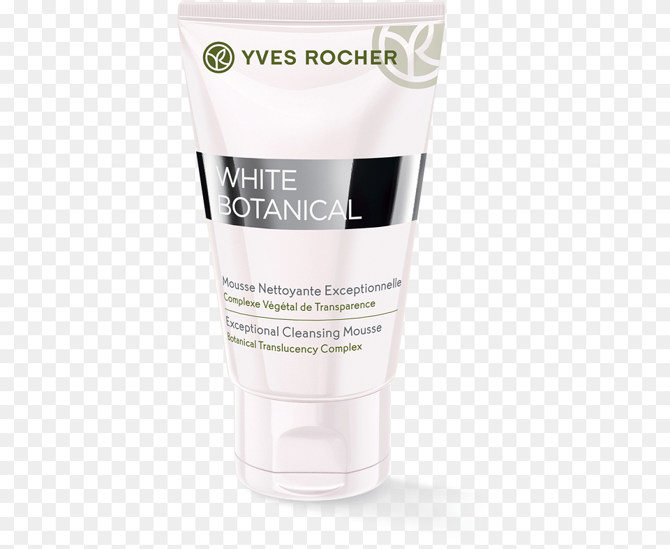 White Botanical Exceptional Cleansing Mousse Yves Rocher Mousse Cleansing Exceptional, Bottle, Lotion, Cosmetics, Shaker Free Transparent Png