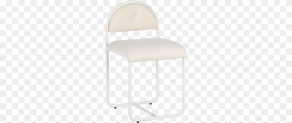 White Boucle, Furniture, Canvas, Chair Png Image