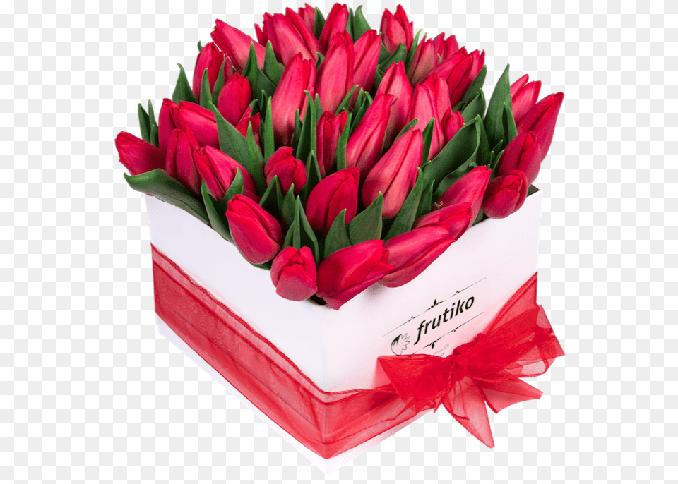 White Box Of Red Tulips White Box Of Red Tulips Box Bouquet Flowers, Flower, Flower Arrangement, Flower Bouquet, Plant Png Image
