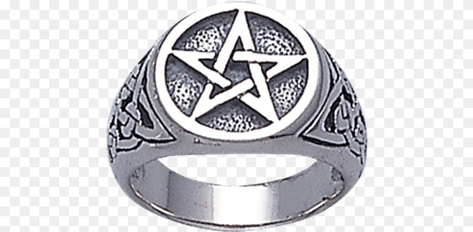 White Bronze Celtic Pentacle Ring Quotwhite Bronze Celtic Pentacle Ringquot, Accessories, Jewelry, Silver, Helmet Free Transparent Png