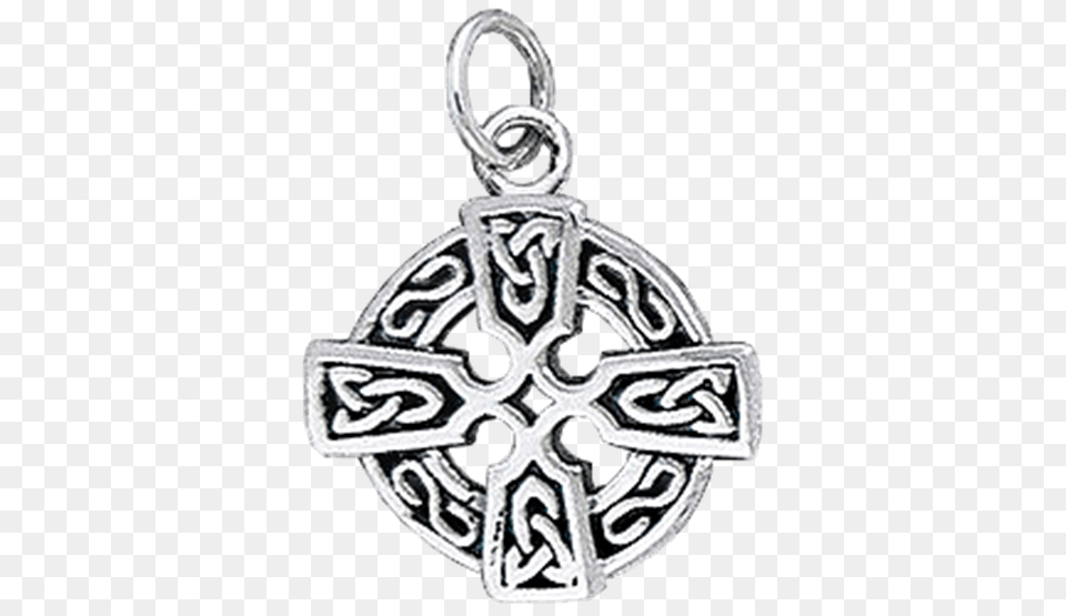 White Bronze Round Celtic Cross Charm, Accessories, Earring, Jewelry, Pendant Free Transparent Png
