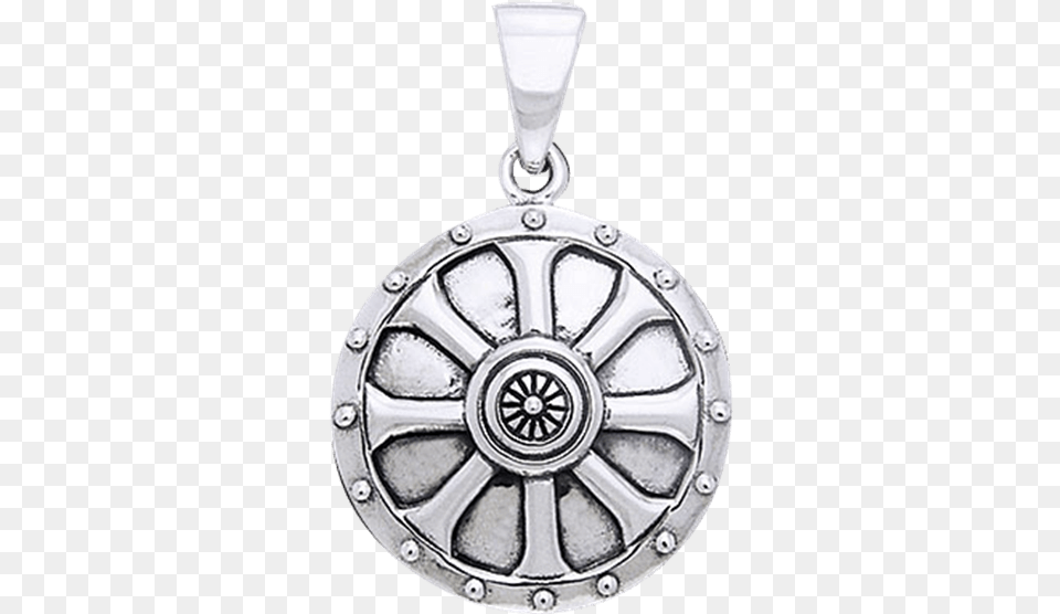 White Bronze Viking Shield Pendant, Accessories, Jewelry, Locket Free Png Download