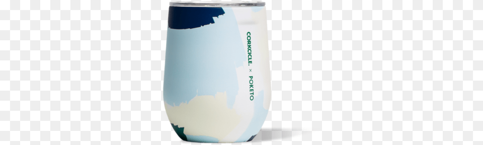 White Brush Stroke Corkcicle Stemless, Cup, Jar, Pottery, Glass Free Transparent Png