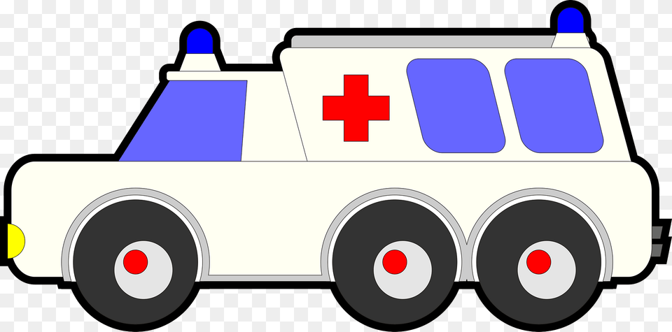 White Bubble Ambulance Clipart, Transportation, Van, Vehicle, First Aid Free Png