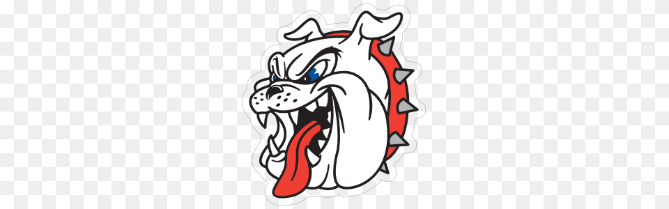 White Bulldog Head Mascot Sticker, Ammunition, Grenade, Weapon Png
