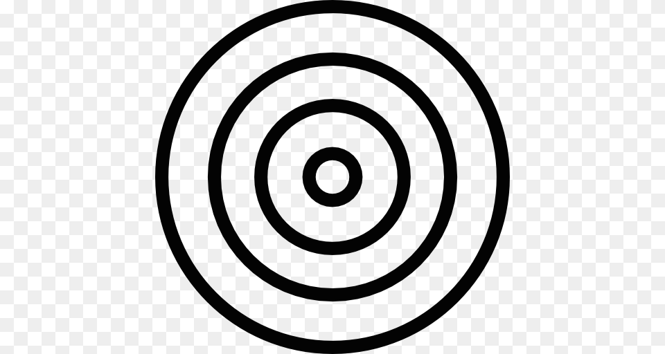 White Bullseye, Coil, Spiral, Ammunition, Grenade Free Png