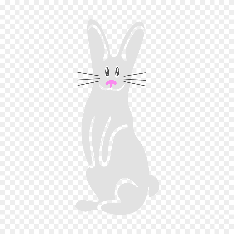 White Bunny Clipart, Animal, Cat, Mammal, Pet Png Image