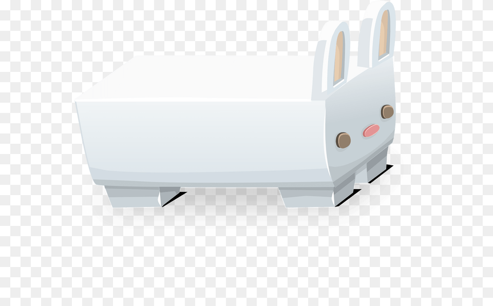 White Bunny Fantasy Coffee Table Clipart, Furniture, Adapter, Electronics, Bed Free Transparent Png