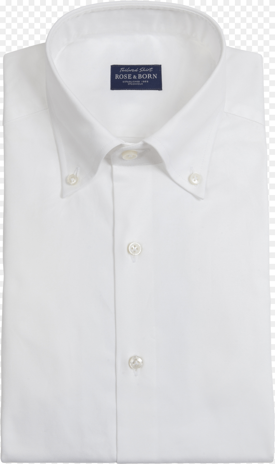 White Button Down Shirt Blue Labeltitle White Button Sleeve, Clothing, Dress Shirt Png Image