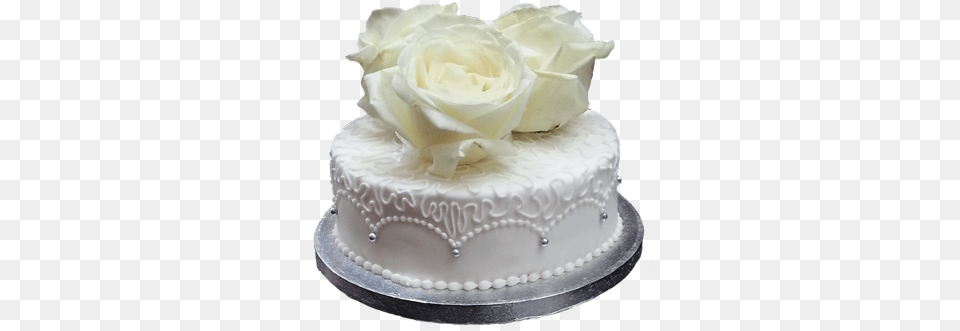 White Cake Whtie Roses Wedding Clipart Wedding Cakes Roses, Food, Cream, Dessert, Flower Free Png Download