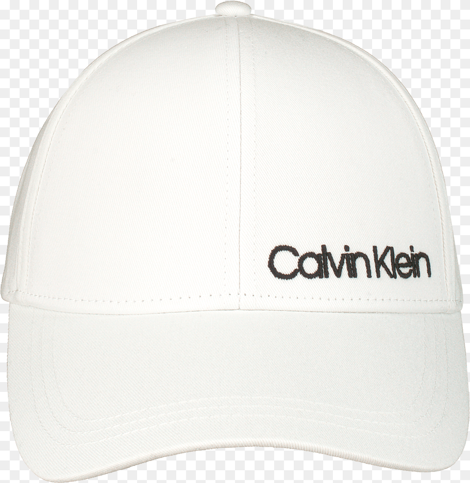 White Calvin Klein Cap Side Logo Baseball Cap, Baseball Cap, Clothing, Hat, Helmet Png