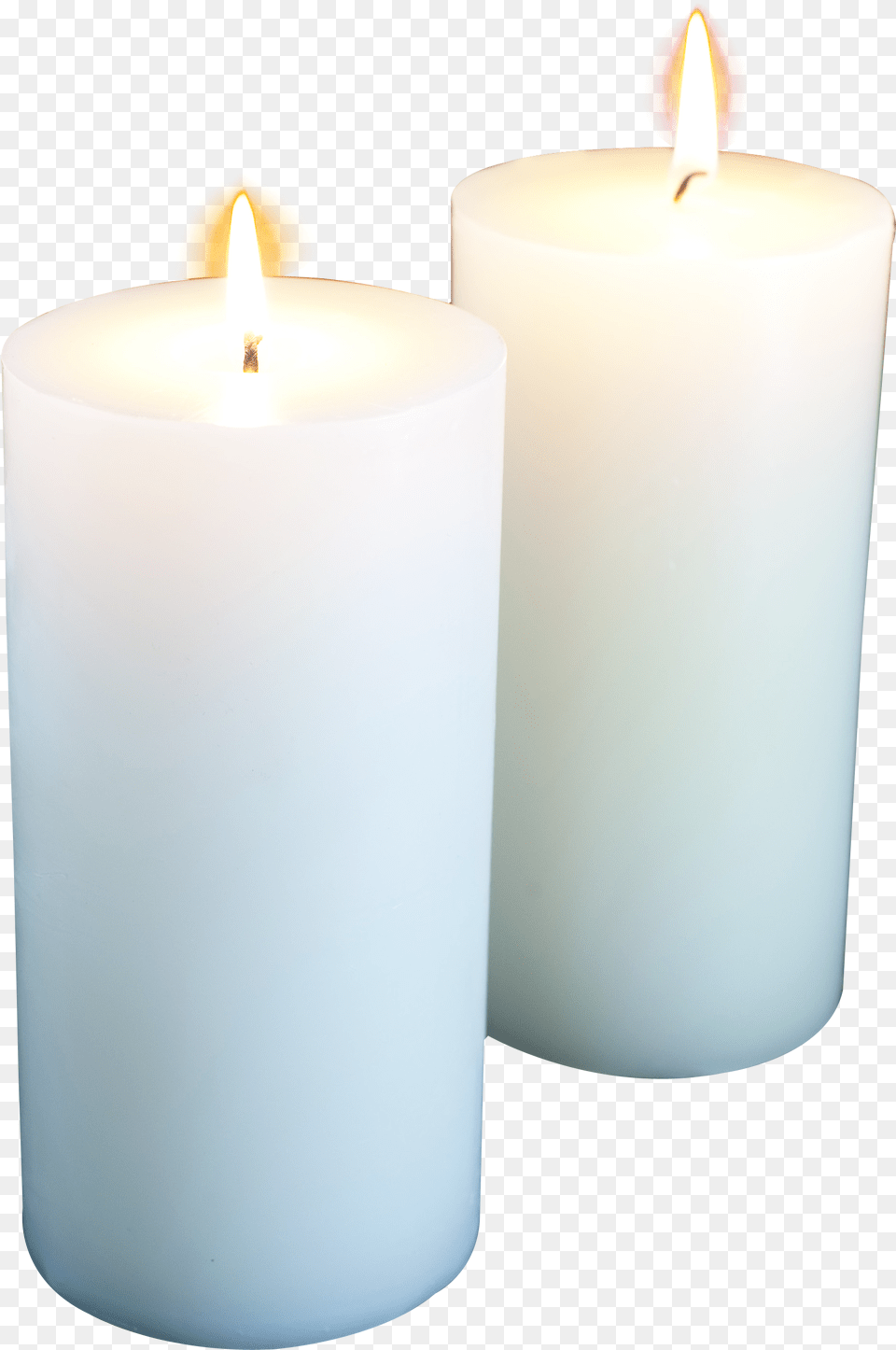 White Candles Burning, Candle Free Png