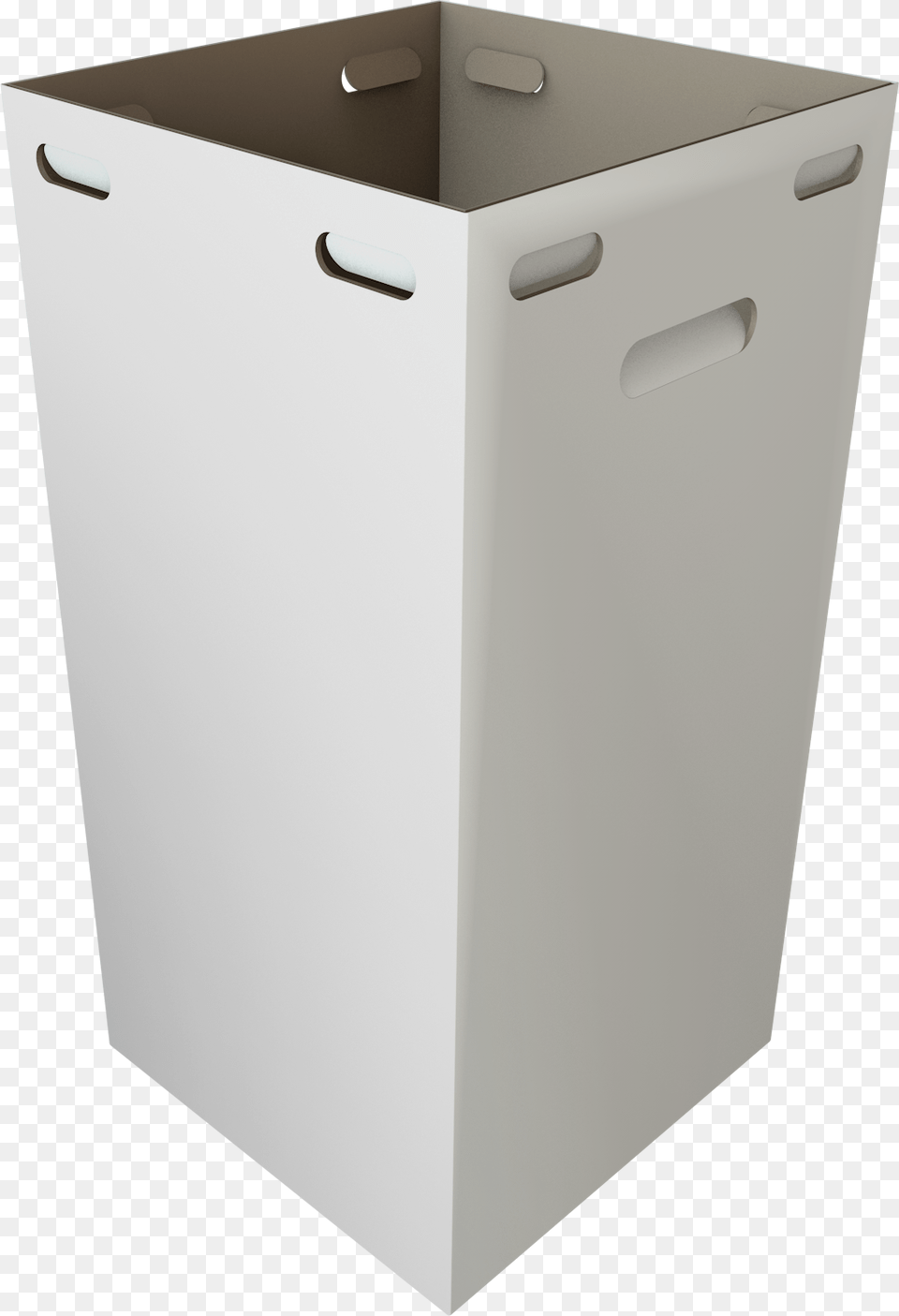 White Cardboard Trash Cans, Basket, Mailbox, Device, Box Free Png Download