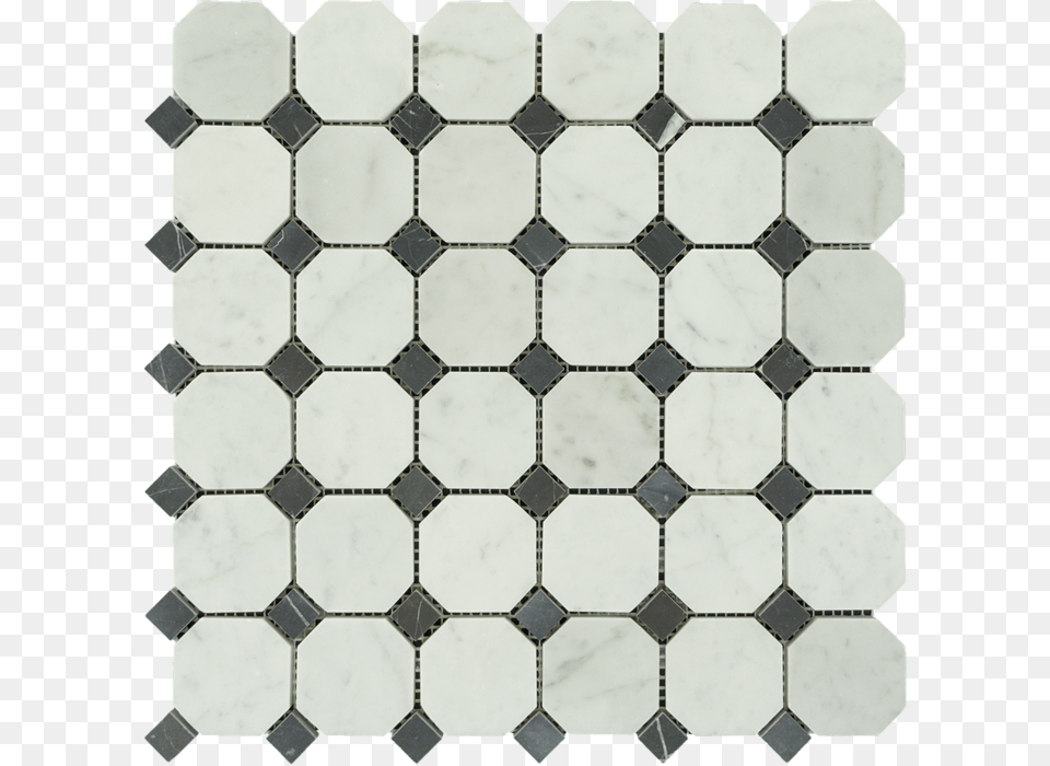 White Carrara Marble Mosaic Marble, Floor, Flooring, Tile, Pattern Png