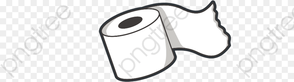 White Cartoon Toilet Paper, Towel, Paper Towel, Tissue, Toilet Paper Free Png Download