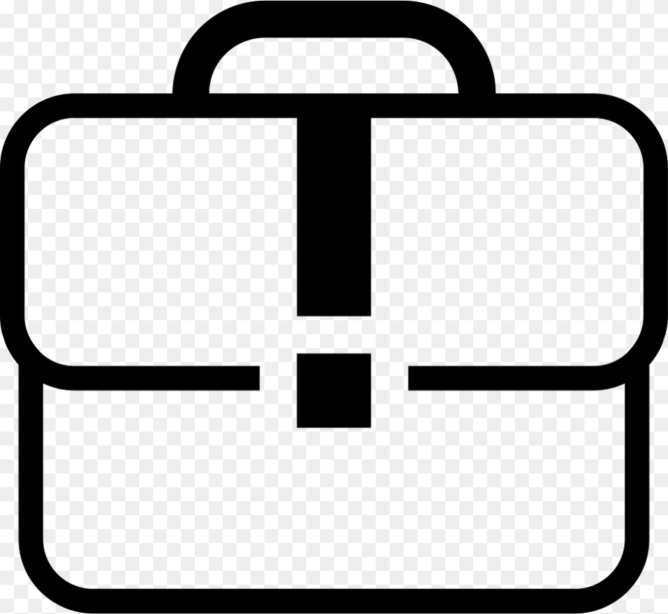 White Case Suitcase Outline Svg Icon Download Suitcase Icon White, Bag, Briefcase, Gas Pump, Machine Free Transparent Png
