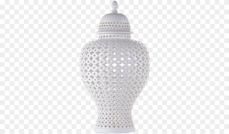 White Ceramic Vase With Lid, Art, Jar, Porcelain, Pottery Png