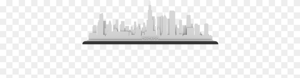 White Chicago Skyline, City, Urban, Architecture, Building Png Image