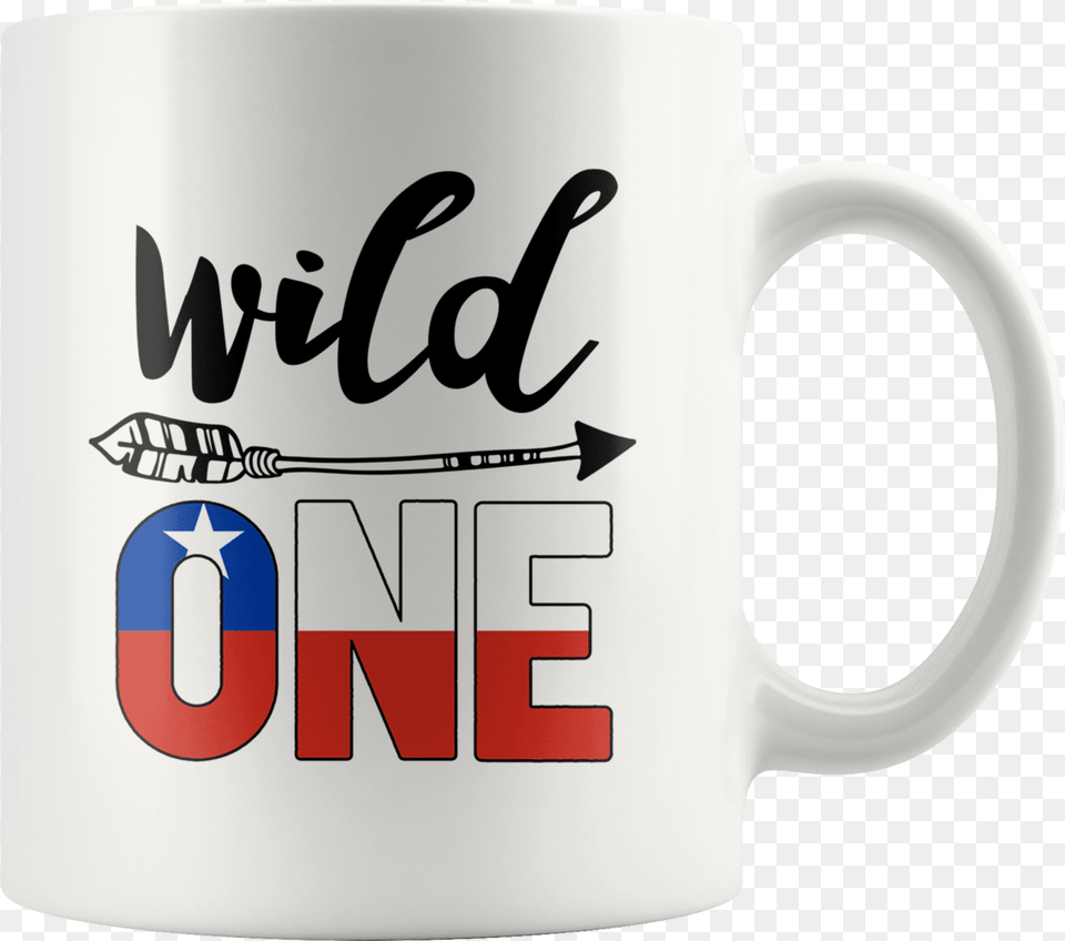 White Chile Wild One Birthday Outfit 1 Chilean Flag 11oz Mug Gift Idea Serveware, Cup, Beverage, Coffee, Coffee Cup Free Transparent Png