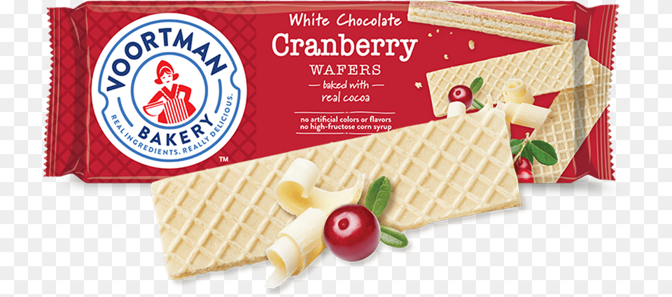 White Chocolate Cranberry Wafers Voortman Strawberry Wafer Cookies, Food, Advertisement, Bread, Cracker Png