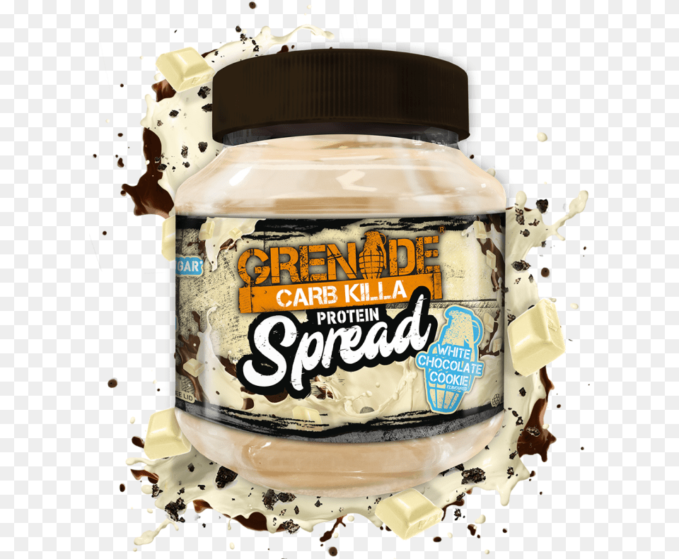 White Chocolate Spread Grenade Carbkilla Protein Spread, Jar, Birthday Cake, Cake, Cream Free Png Download