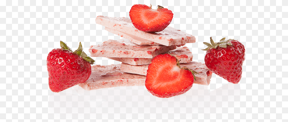 White Chocolate Strawberry, Berry, Food, Fruit, Plant Png