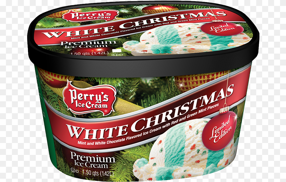 White Christmas Ice Cream, Dessert, Food, Ice Cream, Frozen Yogurt Free Png Download