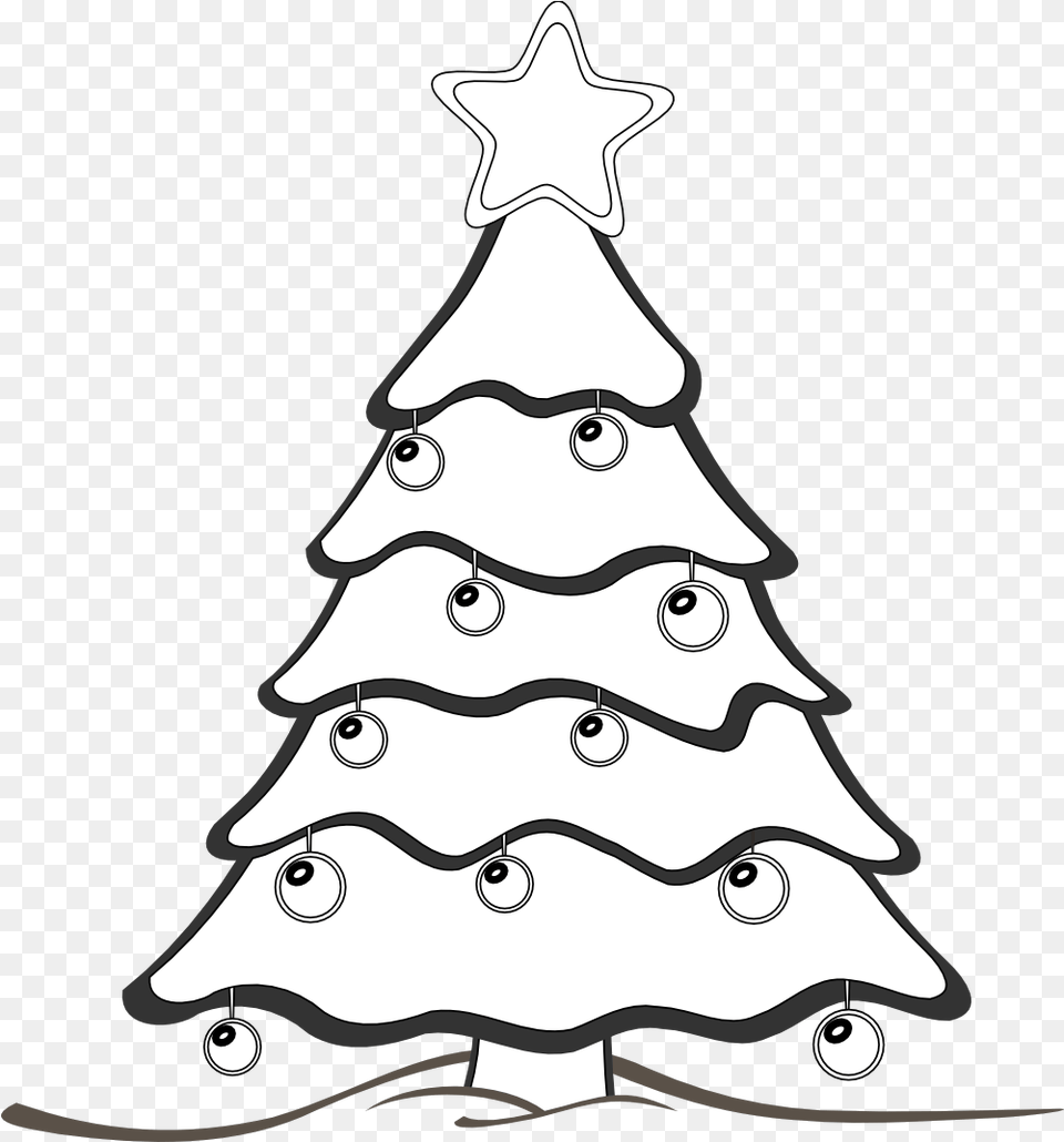 White Christmas Tree Clip Library Stock Christmas Tree Coloring Pages, Christmas Decorations, Festival, Christmas Tree, Animal Free Png Download