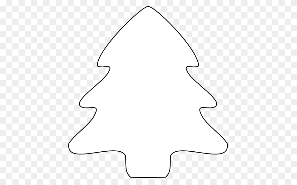 White Christmas Tree Clipart, Leaf, Plant, Silhouette, Clothing Png Image