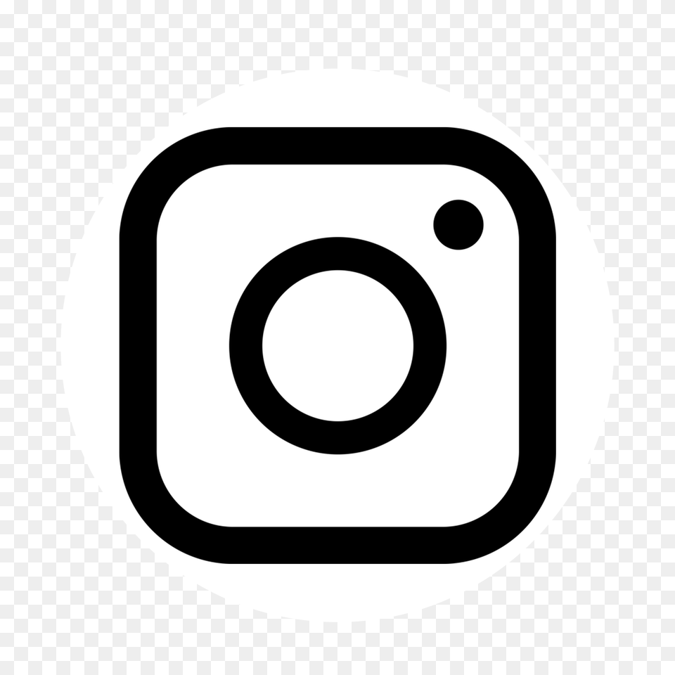 White Circle Background Transparent Background Instagram Black Icon, Gun, Weapon Png Image