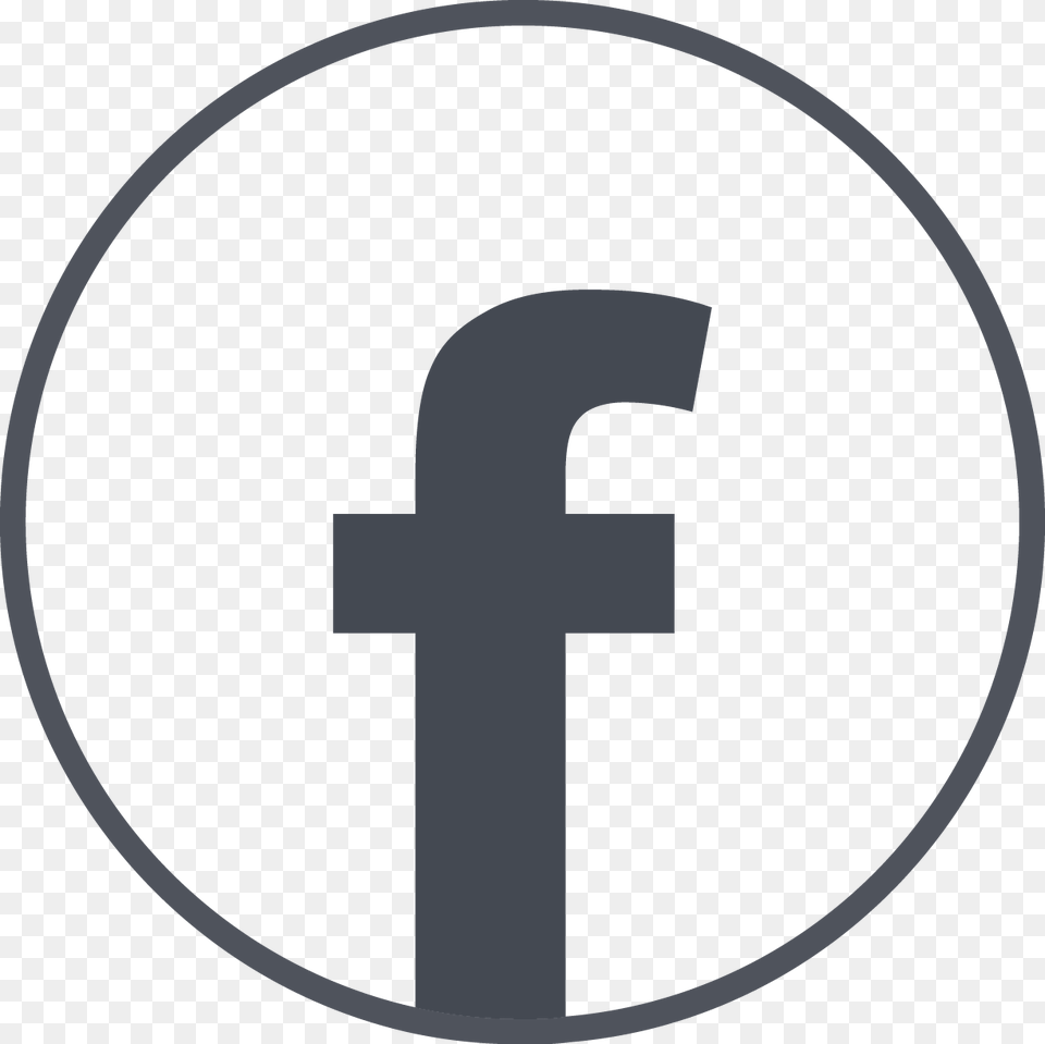 White Circle Facebook Icon, Symbol, Cross, Sign Free Png
