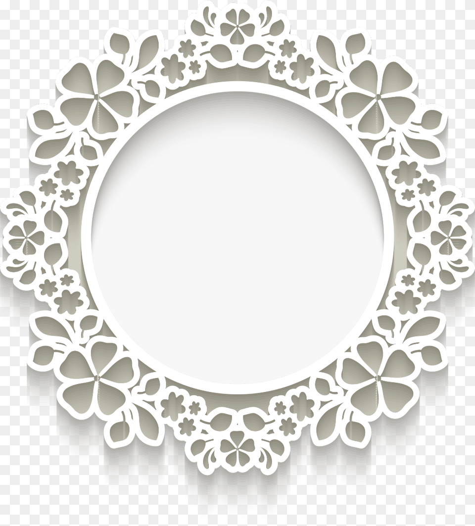 White Circle Frame, Chandelier, Lamp, Oval Free Png Download
