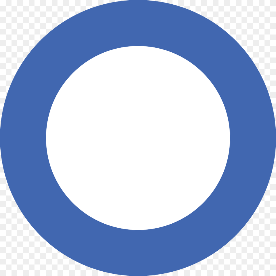 White Circle In Blue Background, Oval, Disk Free Transparent Png