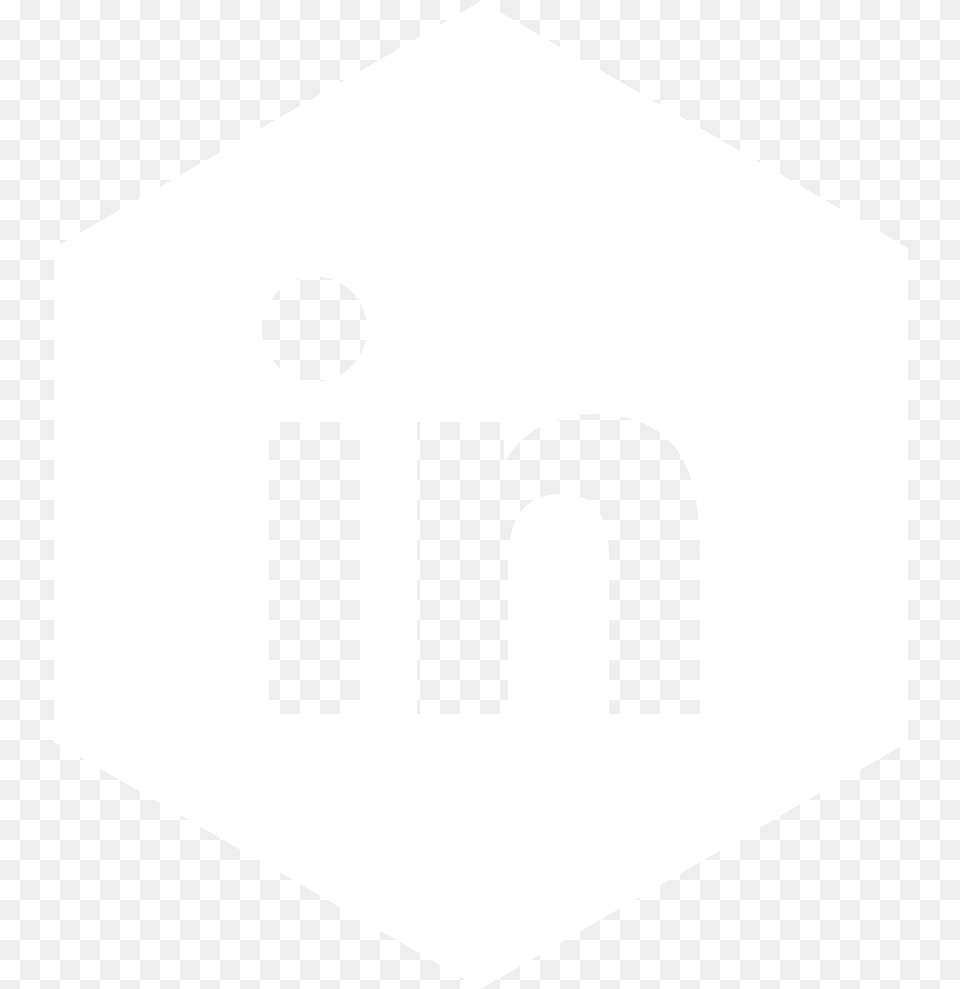 White Circle Linkedin Logo Download Graphic Design, Sign, Symbol, Road Sign Free Png